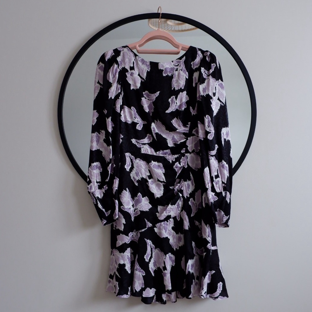REBECCA TAYLOR Silk Jacquard Mini Dress